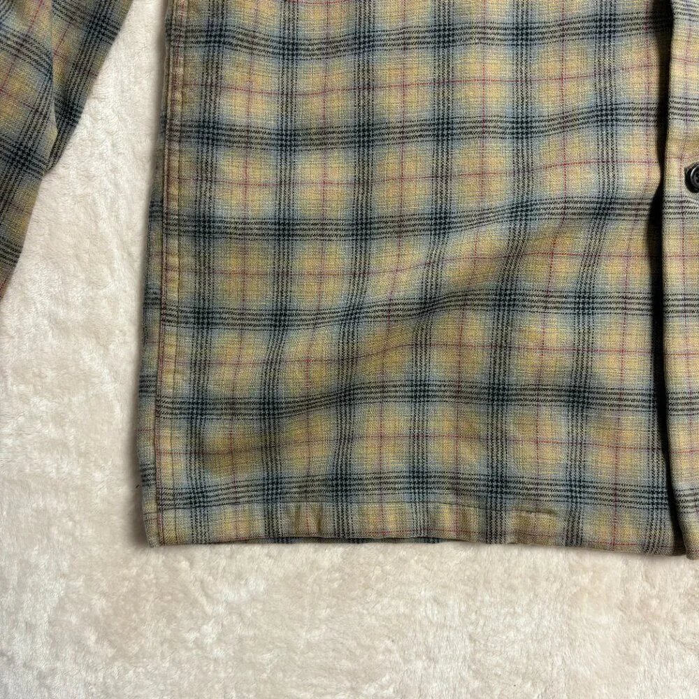 Pendleton Mens Board Shirt Jac Flannel Button Down Size Medium Plaid Long Sleeve - Picture 6 of 16